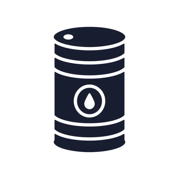 Vector illustration of Solid Vector Icon for Oil Price