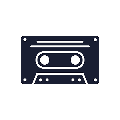 Solid Vector Icon for Music