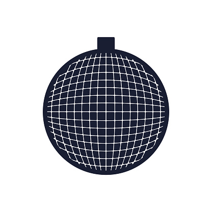 Solid Vector Icon for Disco Ball
