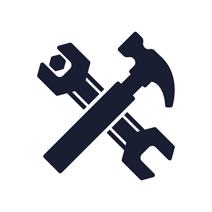 Solid Vector Icon for Repair Services