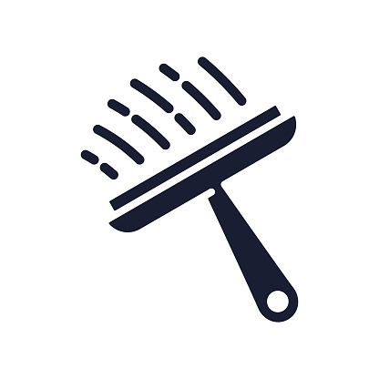 Solid Vector Icon for Car Cleaning