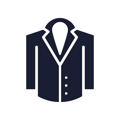 Solid Vector Icon for Tuxedo