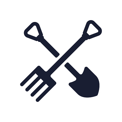 Solid Vector Icon for Gardening