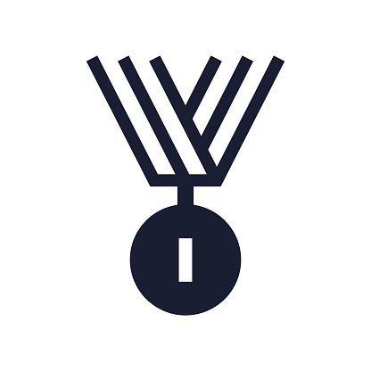 Solid Vector Icon for Athlete
