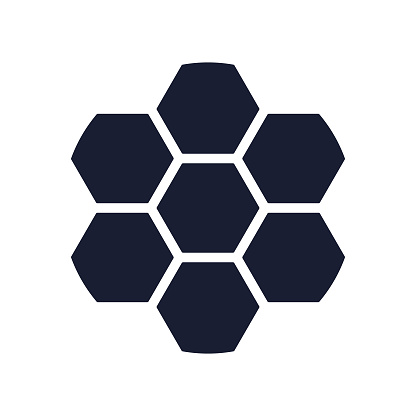 Solid Vector Icon for Beehive