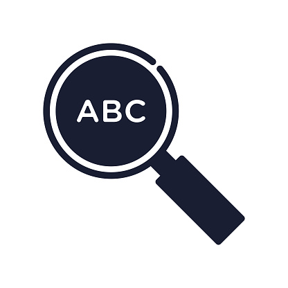 Solid Vector Icon for Search Engine