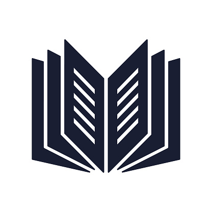 Solid Vector Icon for Book Pages