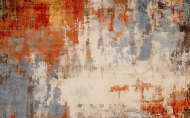 istock Orange and blue retro grunge carpet background 2090951271
