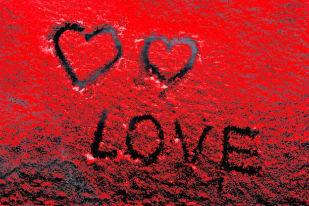 The background is a red line in the picture. The picture is a heart shape. The white flower line is an illustration line used to decorate images in various art works.