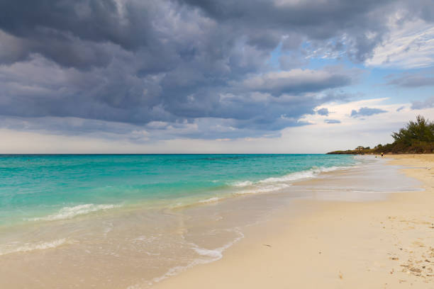 istock Beautiful sandy beach, ocean view, Cuba island 2091024658
