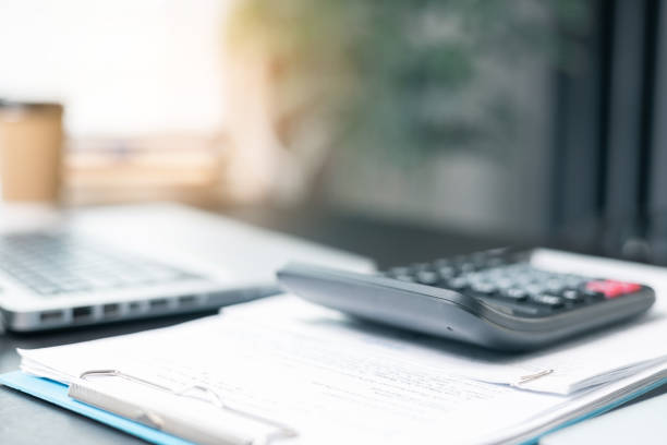 istock Businessman analyzing investment charts with laptop. Accounting 2091032448