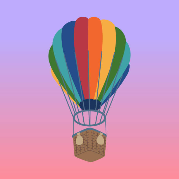 ilustrações de stock, clip art, desenhos animados e ícones de hot air balloon. - air nature high up pattern