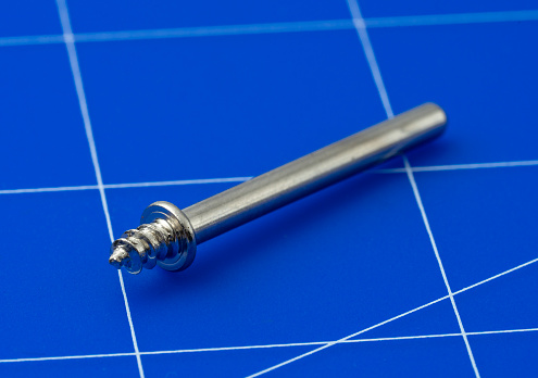 Rotary Tool for Grinding and Sharpening on blue cutting mat.