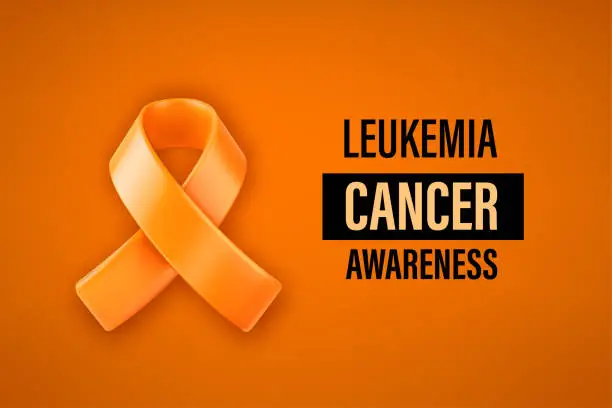 Vector illustration of Leukemia cancer awareness campaign. 3d vector illustration