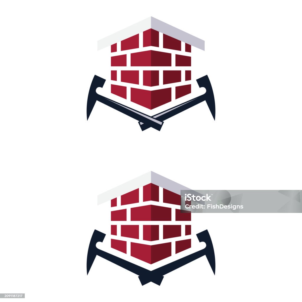 Masonry Work Icon Masonry 2 Stock Illustration - Download Image Now - Blue, Brick ...