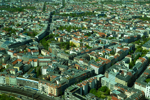 Aerial view of the beautiful architecture of Berlin. Europe. Architecture. Trips.