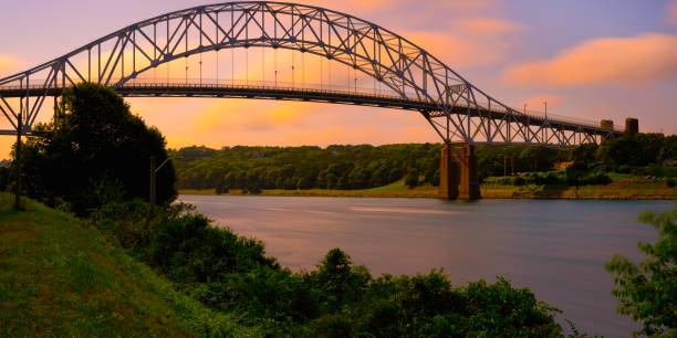 istock Sagamore Bridge at Sunrise over Cape Cod Canal 2091227338