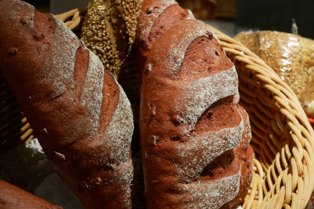 istock Assortment of baked bread still life as background. 2091232522