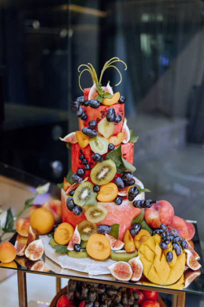 istock a buffet with fruit, champagne and cold drinks organized in a restaurant on a wedding day or birthday 2091279351