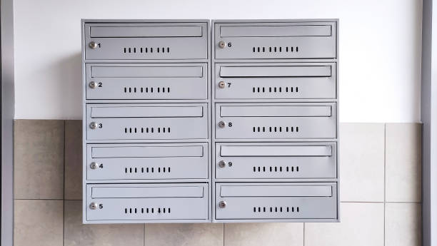 istock Metal mailboxes in an apartment building 2091330655