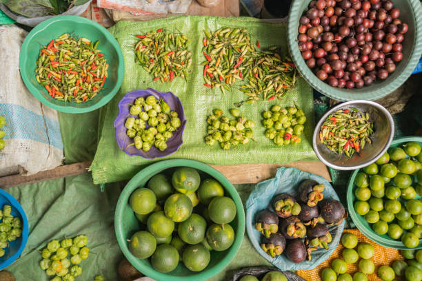istock Bird's-eye view of limes and chilis 2091376555