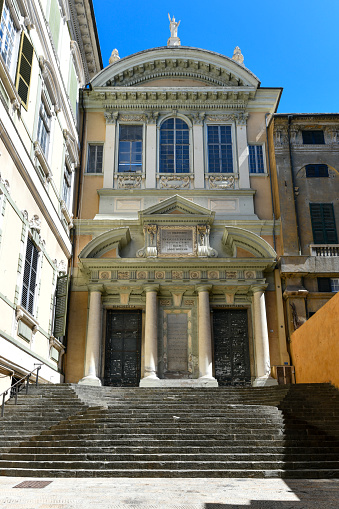 The former church of Saints Gerolamo and Francesco Saverio in the historic center of Genoa, once used for religious purposes. Also known as the church of the Jesuit College of Genoa.