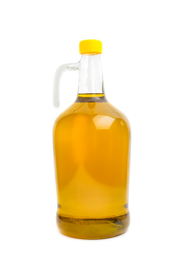Olive oil bottle isolated on white background. 3lt.