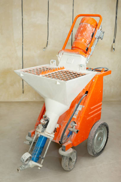 istock Plastering industrial pumping machine. Repair. Building. 2091427200