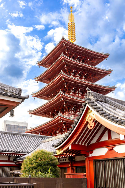 fotografii de stoc, fotografii și imagini scutite de redevențe cu asakusa five-story pagoda - five story pagoda