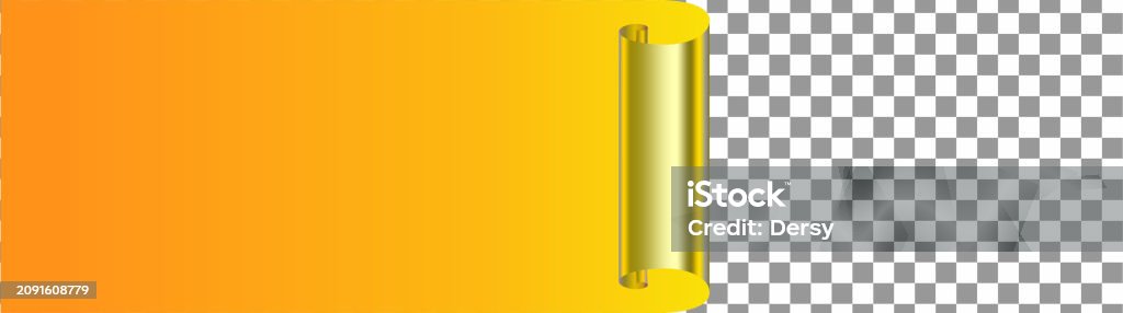 The Page Is Upside Down Open Rolled Up Scroll Stock Illustration ...