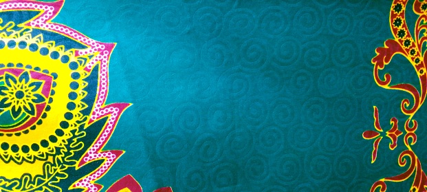 Textile clothe with colorful design background.