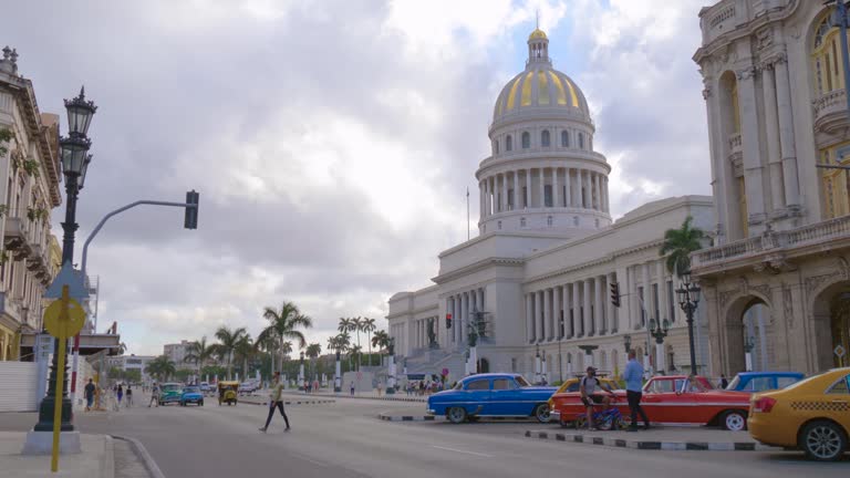 Vintage classic american car in Havana, Cuba