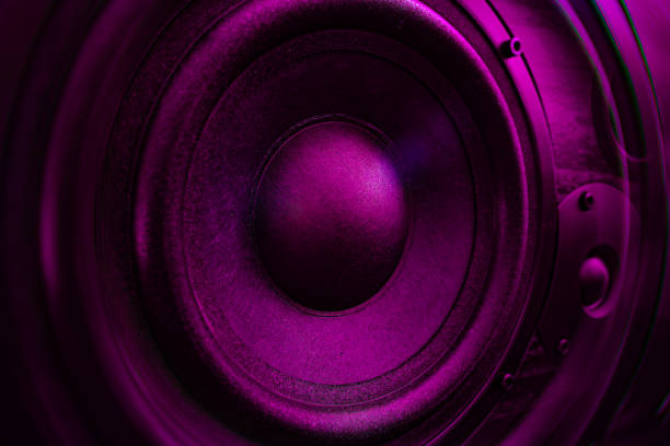 closeup of speakers as wallpaper for design purpos