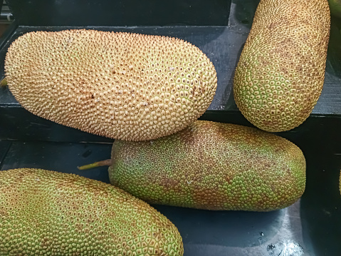 Cempedak fruit comes from tropical areas such as Indonesia. the shape of the fruit resembles jackfruit