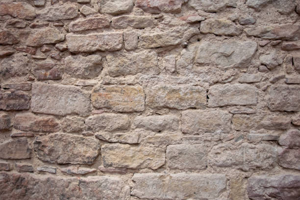 istock Stone wall with much old bricks of the acient castle. 2091785297