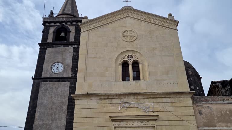 Nicolosi Church Of The Holy Spirit In Sicily In Italy