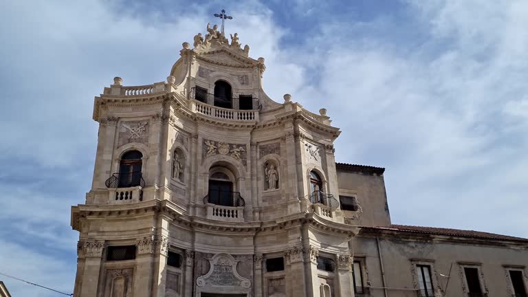 The Church Of San Placido In Catania In Sicily