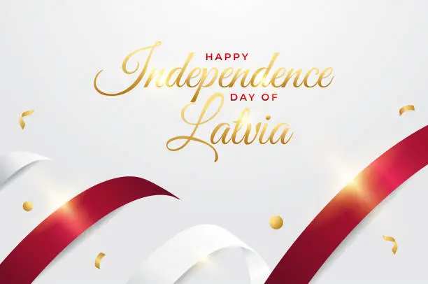 Vector illustration of Latvia Independence day design illustration collection