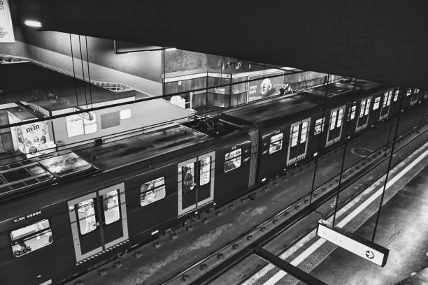 Metro station Milan Italy