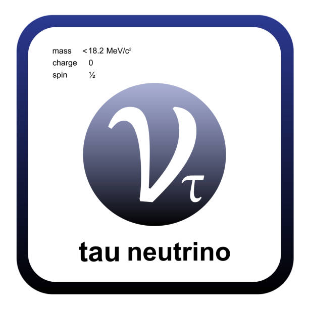 ilustraciones, imágenes clip art, dibujos animados e iconos de stock de modelo estándar de partículas elementales: quarks, leptones, bosones gauge, bosones vectoriales. tau neutrino. - neutrino