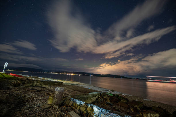 north lights from Greenock boat club old slip