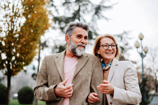 istock Happy senior couple outdoors 2092020549