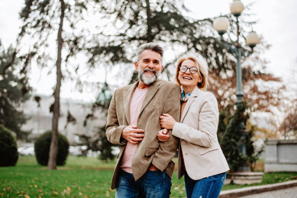 istock Happy senior couple outdoors 2092020554