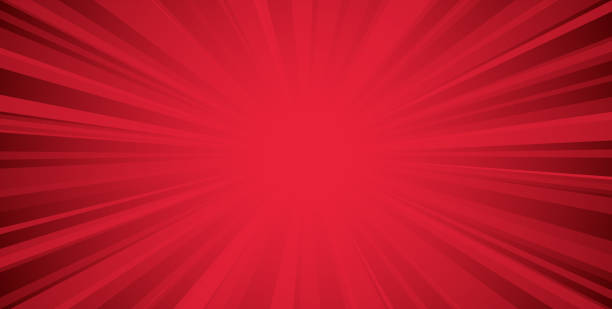 Red comic book blast zoom Red exploding rays of light fun comic book action zoom blast explosion vector illustration background super fast stock illustrations