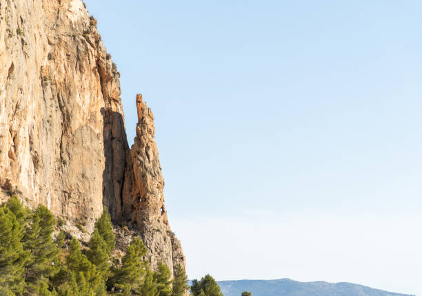 wall of a rocky mountain
