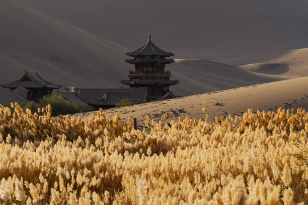 istock Oriental ancient architecture in the desert 2092177410