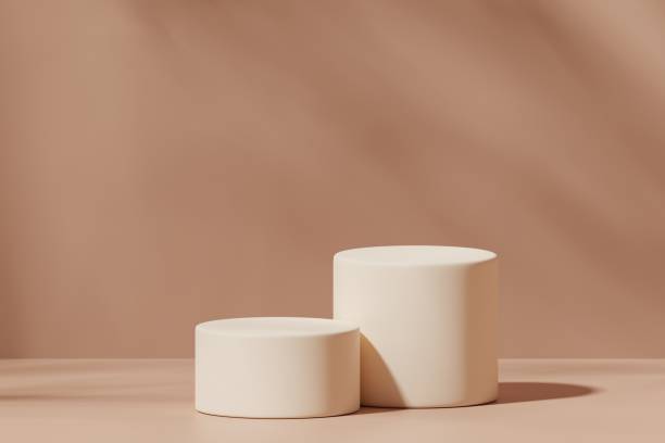 Scene with a podium for product presentation, 3d rendering