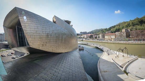 Panoramic view of Bilbao, Spain.