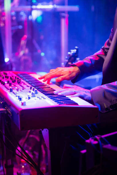 istock Playing piano at a rock concert 2092305723