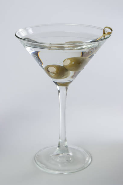 istock Chilled gin martini with bleu cheese stuffed olives 2092476782